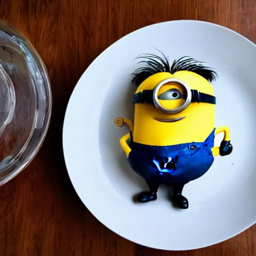 Prompt: Expertly souffléd, Michelin Star quality Minion. Cookbook photo.