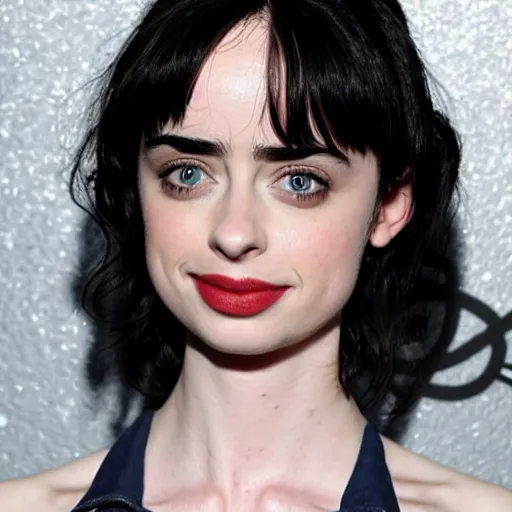 Image similar to a combination of Krysten Ritter and Maisie Williams