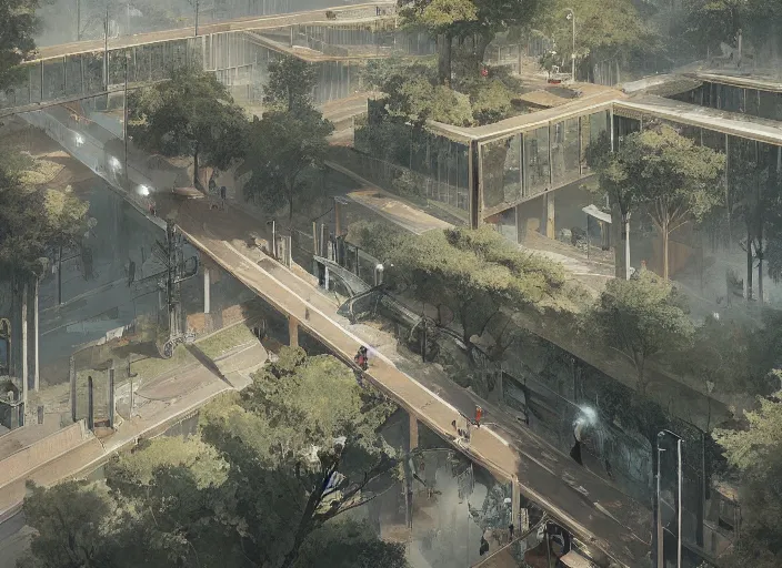 Prompt: THE LINE is a never-before-seen approach to urbanization – a 170km-long linear urban development of multiple, hyper-connected communities, with walkable neighborhoods integrated with public parks and the natural landscape, digital art,realistic,detailed,art by greg rutkowski