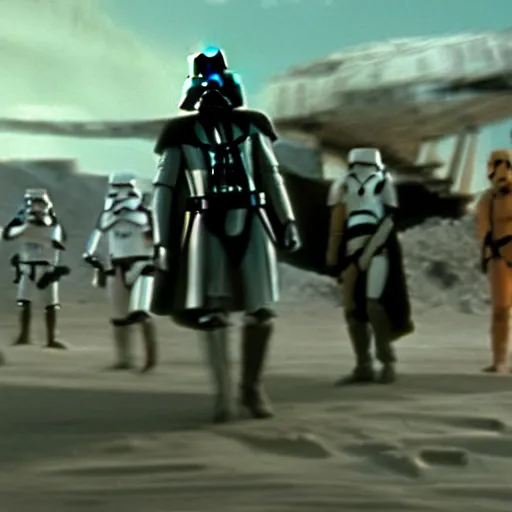 Image similar to film still of star wars