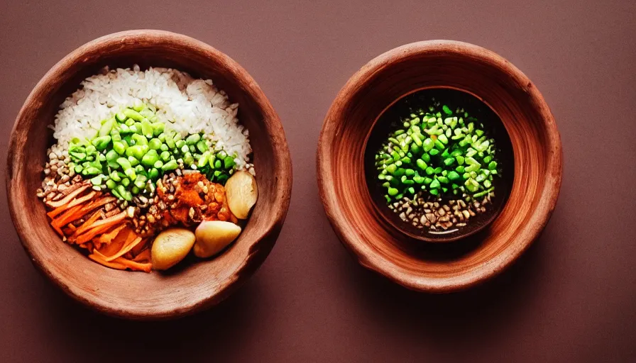 Image similar to budha bowl, food photography, cinematic, instagram