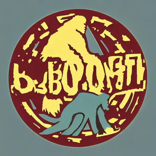 Image similar to Bigfoot, logo, Hiroaki Tsutsumi style