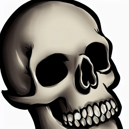 Image similar to bored skull. no background, png