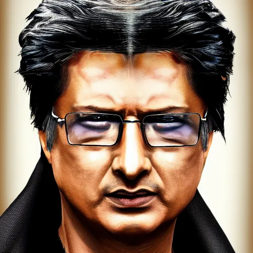 Image similar to a portrait of a rajesh hamaal, highly detailed, cinematic lighting, hyperrealistic, 4 k, digital art