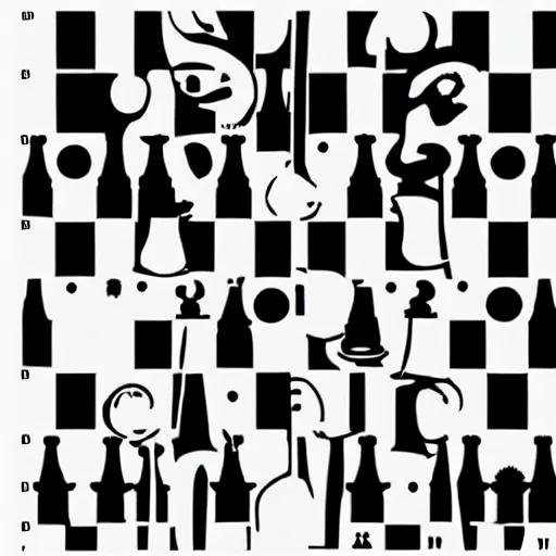 Prompt: chess by andy warhol, pop art,