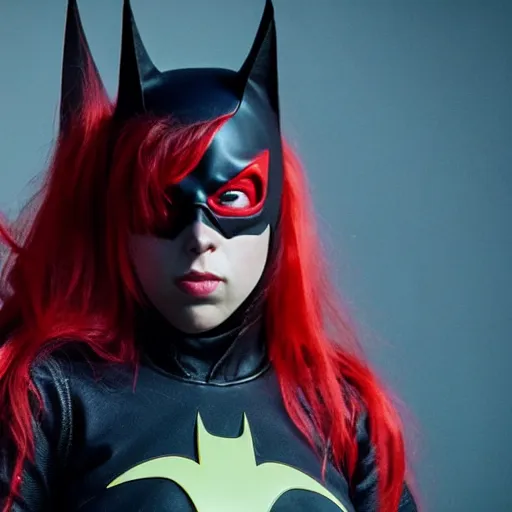 Prompt: Billie Eilish as Batwoman 4k detail