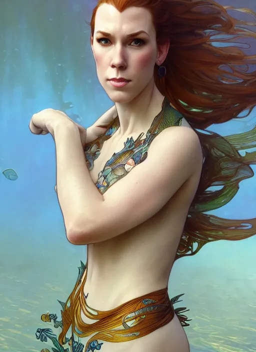 Prompt: marisha ray as a fish, intricate, elegant, highly detailed, digital painting, artstation, concept art, smooth, sharp focus, illustration, art by artgerm and greg rutkowski and alphonse mucha, 8 k