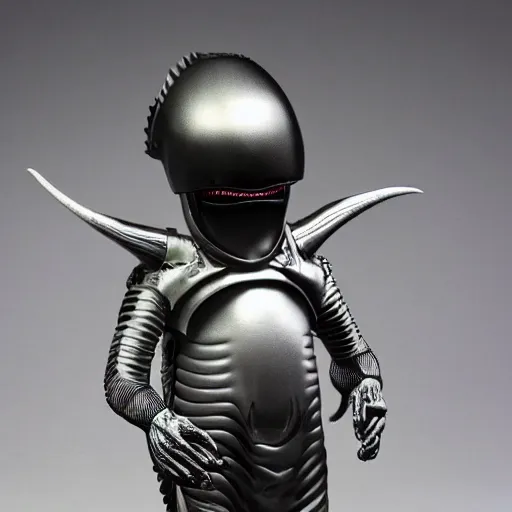 Image similar to giger hugo boss alien suit formal xenomorph