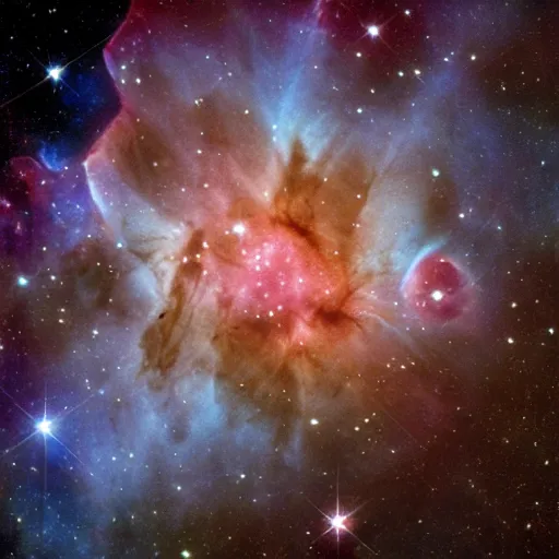 Prompt: picture of the cosmic cliffs in the carina nebula taken by the james webb space telescope, 8k, detailed, space, stars, nebula