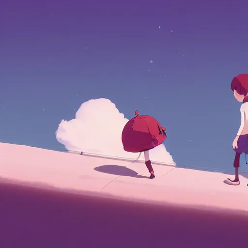 Image similar to i wandered lonely as a cloud, detailed, cory loftis, james gilleard, atey ghailan, makoto shinkai, goro fujita, studio ghibli, rim light, exquisite lighting, clear focus, very coherent, plain background