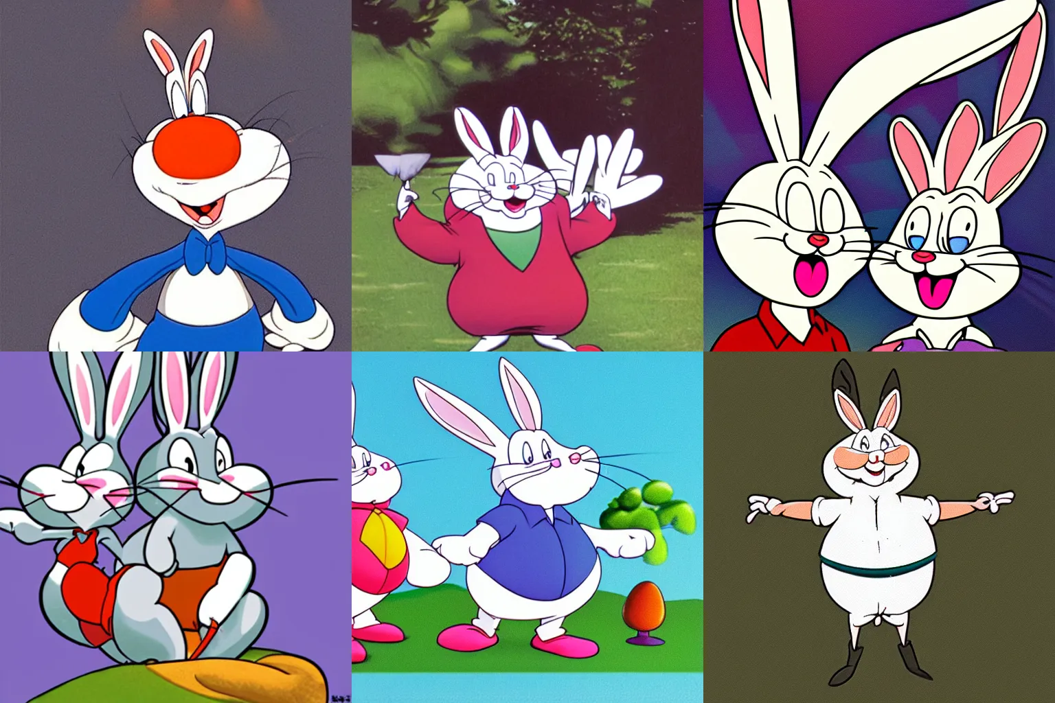 Prompt: fat bugs bunny