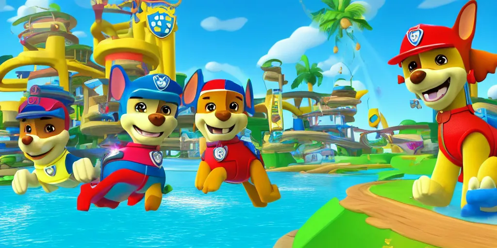 Image similar to HD Wallpaper of Adventure Bay from Paw Patrol