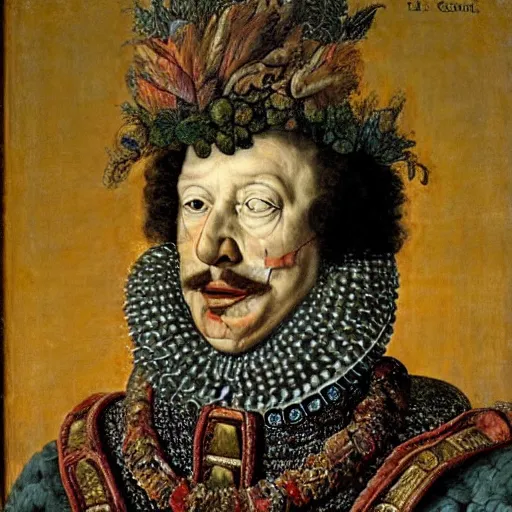 Image similar to portrait of king charles the 4 th by arcimboldo