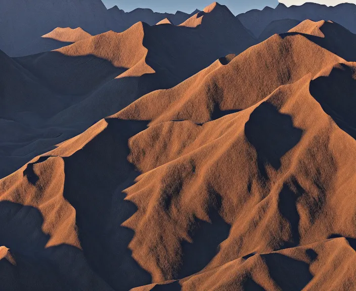 Prompt: 4 k hd, high detail photograph of andes mountains, shot with sigma f / 4. 2, 2 5 0 mm sharp lens, wide shot, volumetric lighting, high level texture render, unreal engine