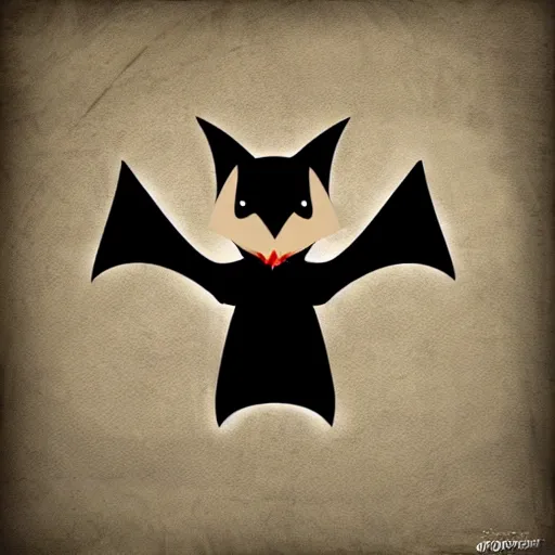 Image similar to cute bat with daggers