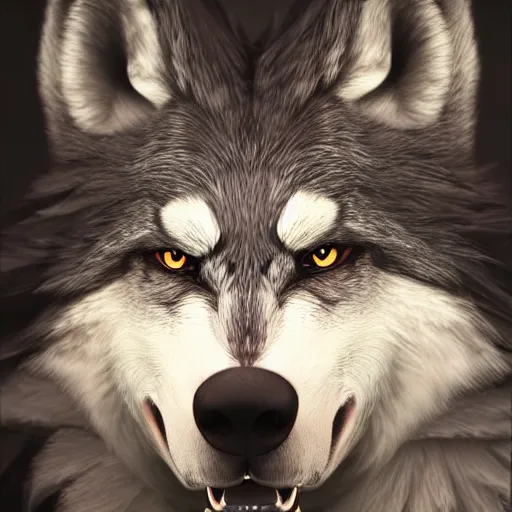 Image similar to photo realistic image of sora from kingdom hearts as a wolf, stunning 3 d render inspired art by istvan sandorfi and greg rutkowski, perfect facial symmetry, realistic, highly detailed attributes and atmosphere, dim volumetric cinematic lighting,