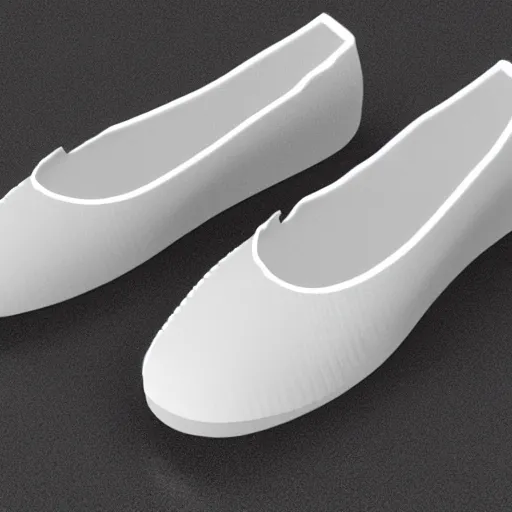 Image similar to 3d printed shoes, 3d rendering