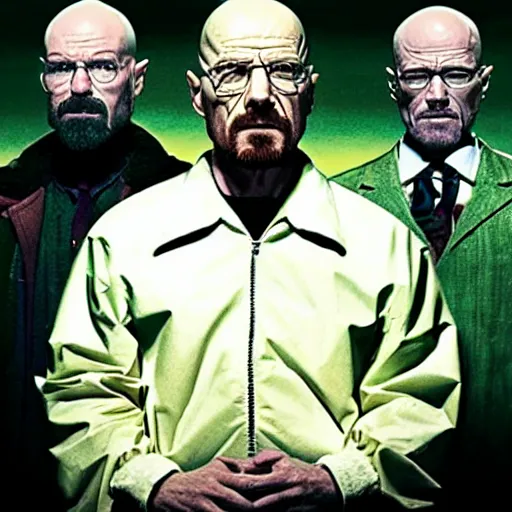 Prompt: walter white superhero movie