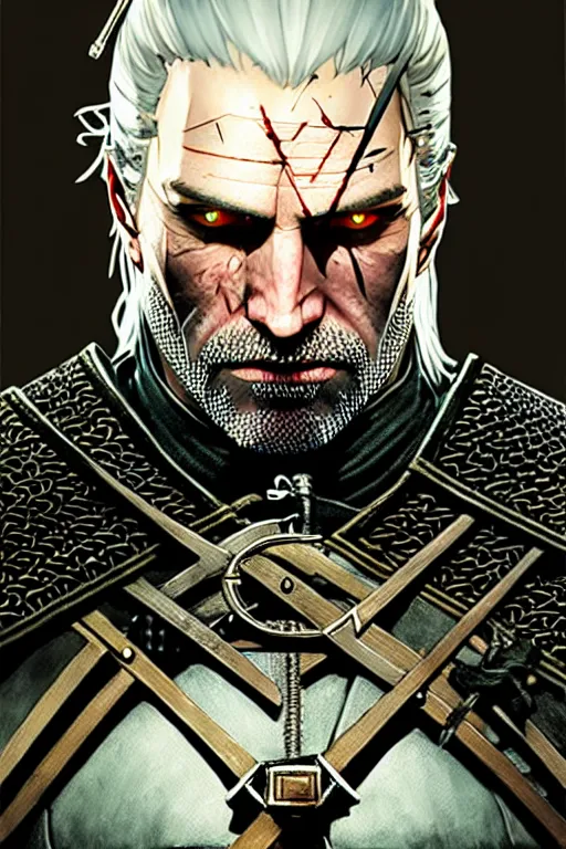 Image similar to witcher, painting by j. c. leyendecker, yoji shinkawa, katayama bokuyo