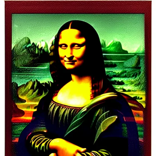 Prompt: the portrait of hulk as the mona lisa by leonardo da vinci