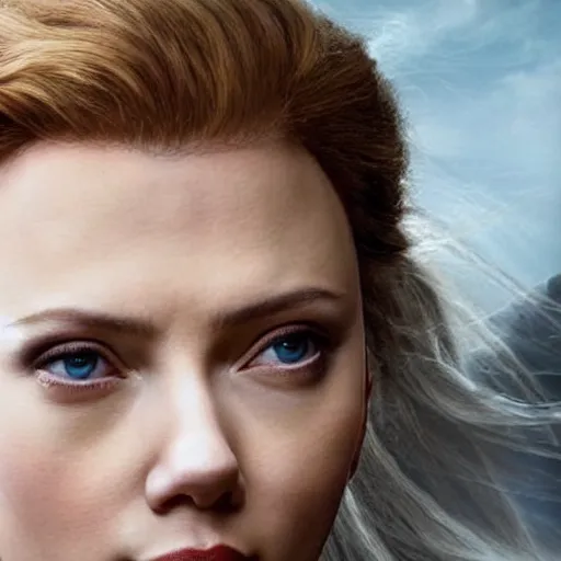 Image similar to scarlett johansson as galadriel