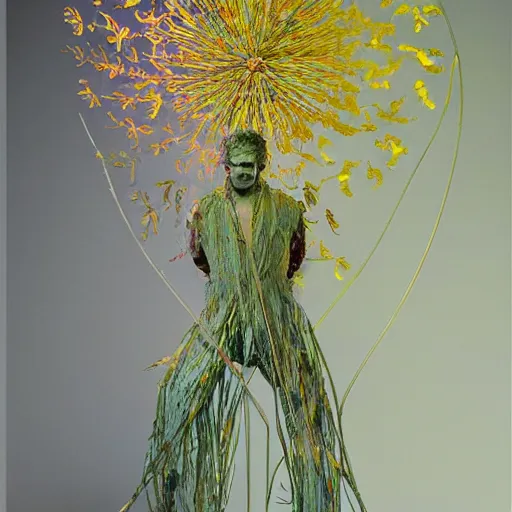 Image similar to The kinetic sculpture is a beautiful and haunting work of art of a series of images that capture the delicate beauty of a flower in the process of decaying. The colors are muted and the overall effect is one of great sadness. Shrek by Eric Wallis, by Yinka Shonibare soothing