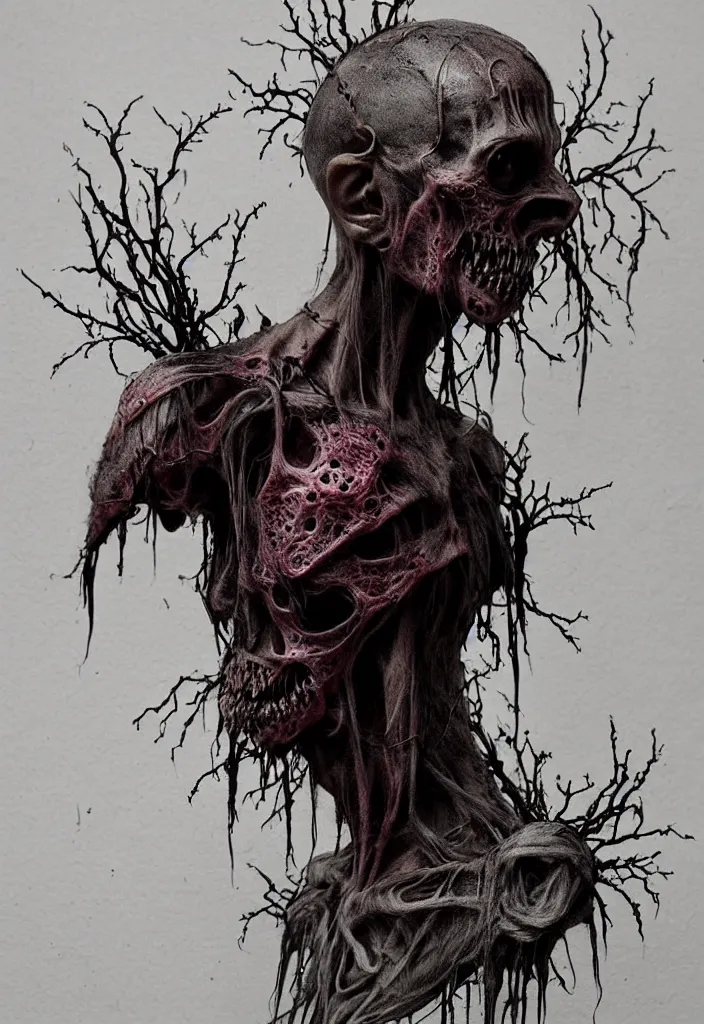 Prompt: a strange eerie magical scary creature in an eerie uncanny hell, horror, concept art, detailed, award - winning, cinematic, translucent neon, by emil melmoth