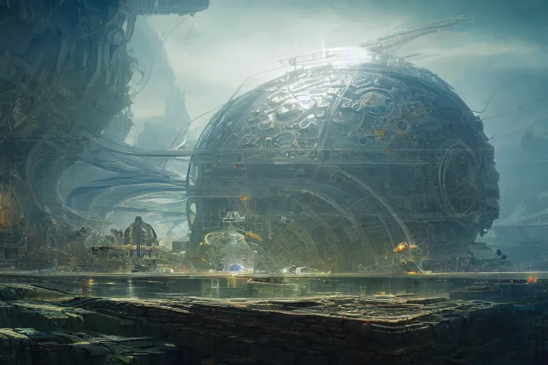 Prompt: solarpunk zeppelin, concept art, intricate and detailed environment, intricate lining, artstation, trending, sharp focus, cinematic lighting by feng zhu, shaddy safadi, noah bradley, tyler edlin, jordan grimmer, darek zabrocki, neil blevins, tuomas korpi