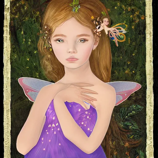 Prompt: portrait of fairy princess