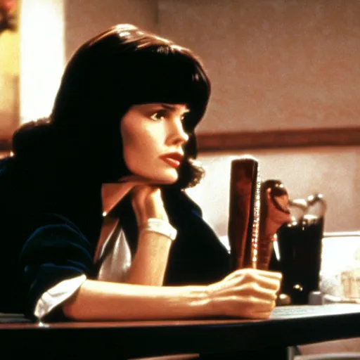 Image similar to stillframe of Pulp Fiction 2 staring a Geena Davis