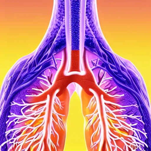 Prompt: alveoli with interstitial lung disease, high detailed, 4 k,