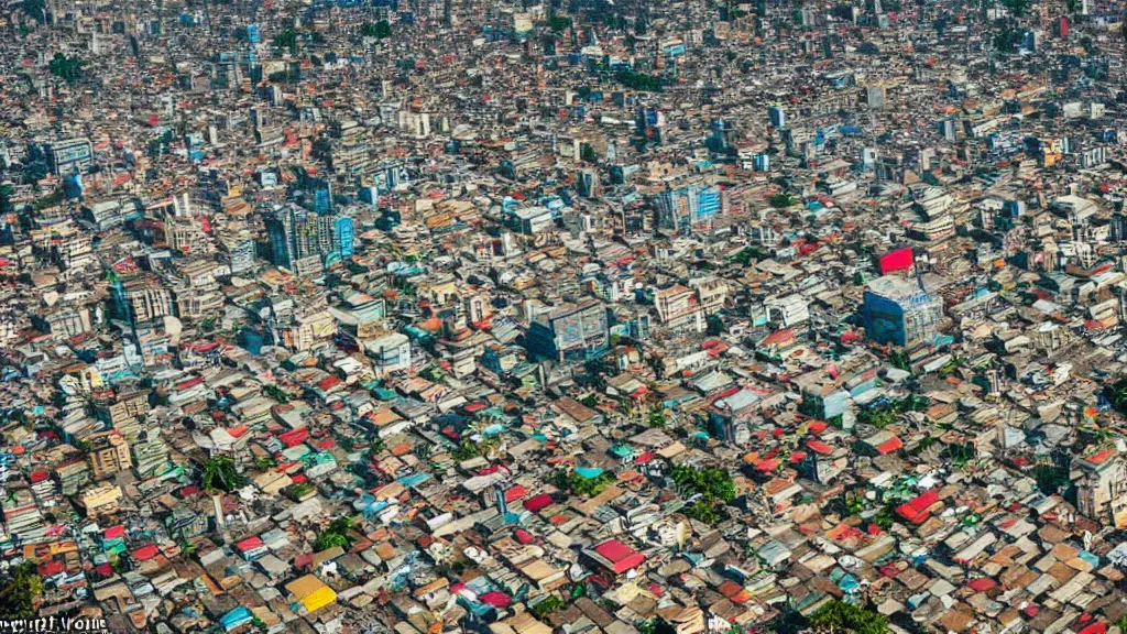 Image similar to remarkable airplane view of a cyberpunk mayan city in guatemala which helds a million cultivated people and it is graced by a huge sacred futuristic temple