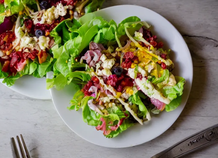 Image similar to dslr food photograph of wedge salads 8 5 mm f 1. 8