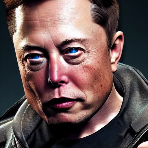 Prompt: Elon Musk in Doom Eternal, highly detailed, high quality, HD, 4k, 8k, Canon 300mm, professional photographer, 40mp, lifelike, top-rated, award winning, realistic, sharp, no blur, edited, corrected, trending