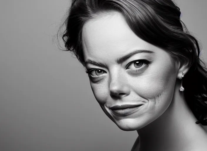 Image similar to emma stone portrait cine still wide lens 4 0 mm dramatic lightening