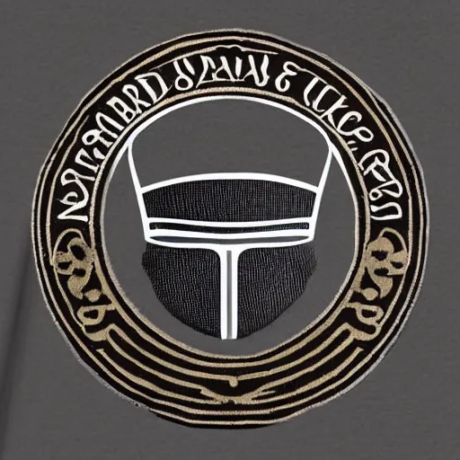 Image similar to sparta helmet with a wreath circular logo