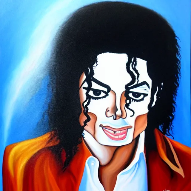 Image similar to a beautiful painting michael jackson, by alberto mielgo movie jibaro