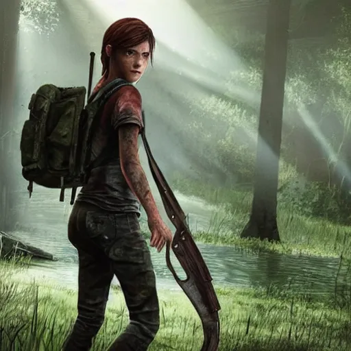 Prompt: ellie from the last of us part one