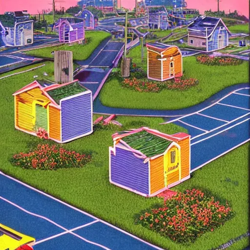 Image similar to nuketown 2025 painted by Tim White,