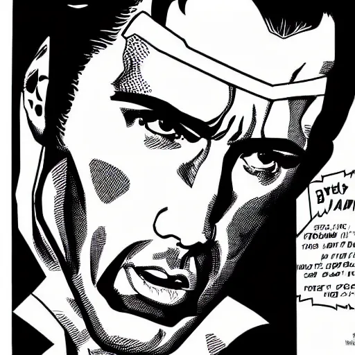 Image similar to Nicholas Cage as Superman comic book. Detailed face Marvel comics art style. Halftone