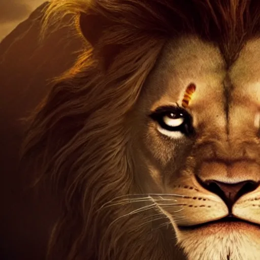 Image similar to johnny depp is the lion king, cgi, cinema, realistic, movie poster