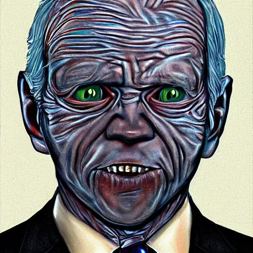 Image similar to portrait of joe biden or golum by greg ruthkowski