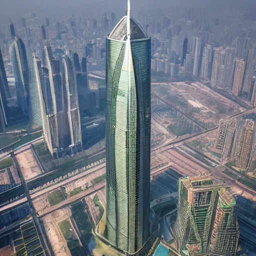 Prompt: Jin Mao tower