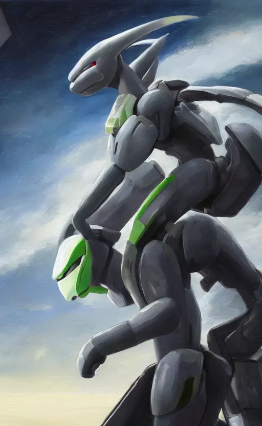 Prompt: mewtwo pokemon playing as master chief, oil on canvas, intricate, 8 k highly professionally detailed, hdr, cgsociety