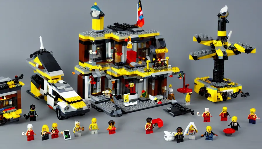 Prompt: lego creator nuclear bomb set, 8K