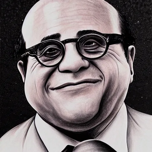 Image similar to Danny DeVito drawn by Trevor Henderson