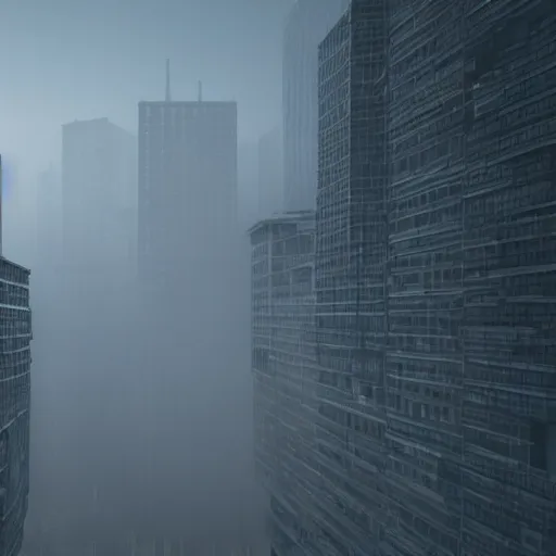 Prompt: Highly detailed Photograph of a colossal human skeleton | looming over a city, hyperrealistic, volumetric fog, 8k resolution