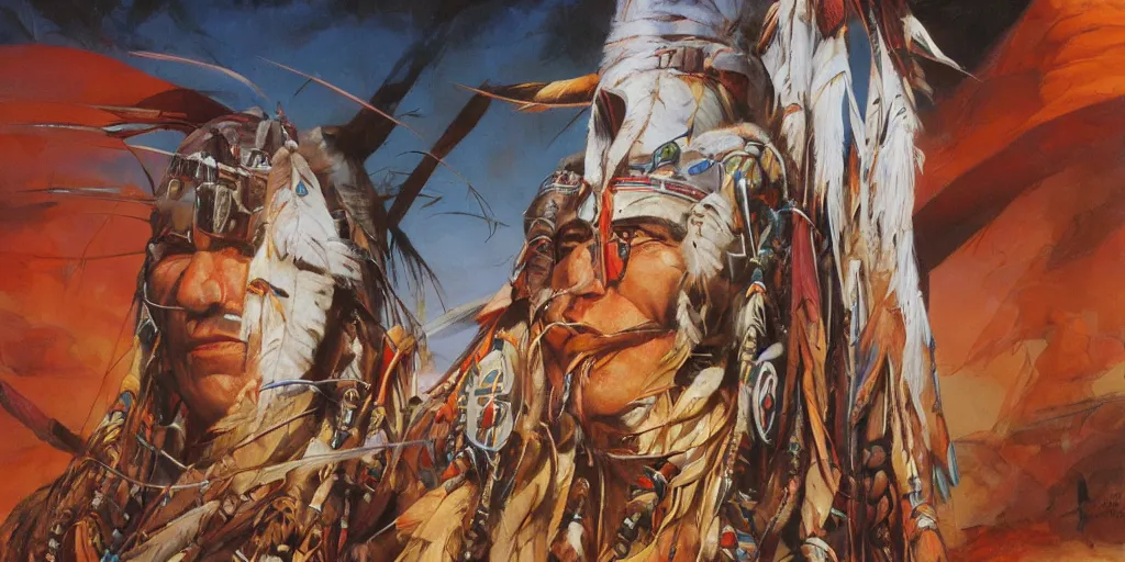 Image similar to of Native American Chief by Peter Andrew Jones and Peter Gric