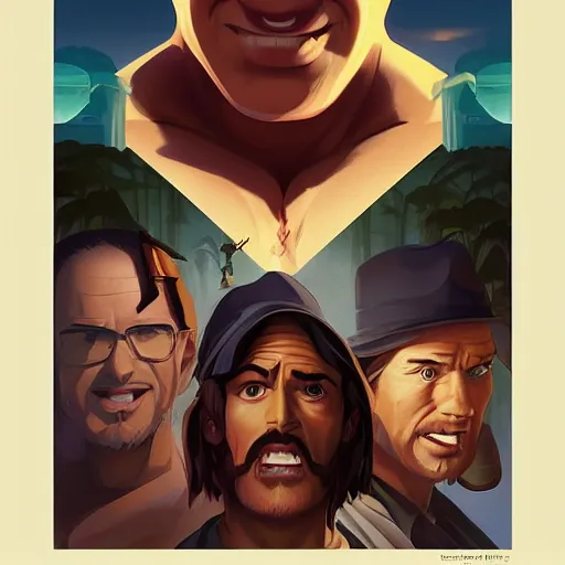 Image similar to face icon stylized minimalist raiders of the lost ark 1 9 8 1, loftis, cory behance hd by jesper ejsing, by rhads, makoto shinkai and lois van baarle, ilya kuvshinov, rossdraws global illumination