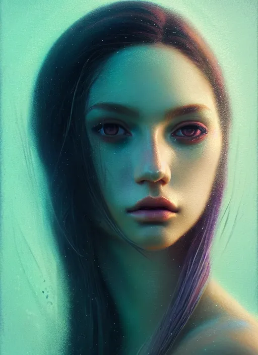 Prompt: portrait of mermaid, latina, rule of thirds, haze, intricate, anime, symmetrical!!, makeup, loreal, maybelline, sephora, trending on artstation, art by greg rutkowski and rachel suggs, filmic, vsco, concept art, digital painting, depth of field, cg society, elegant, model